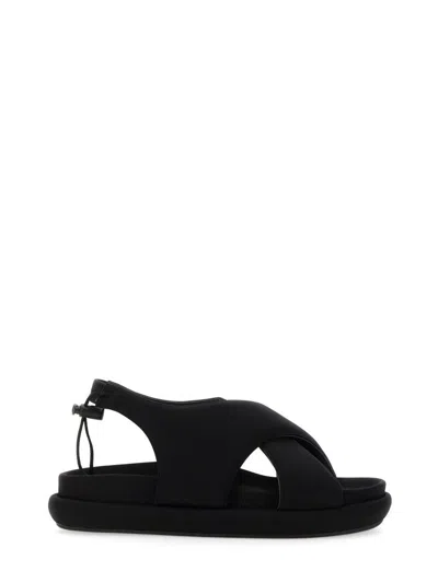 Gia Borghini Padded-design Chunky Sandals In Black
