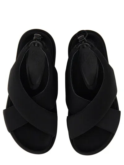 Gia Borghini Padded-design Chunky Sandals In Black