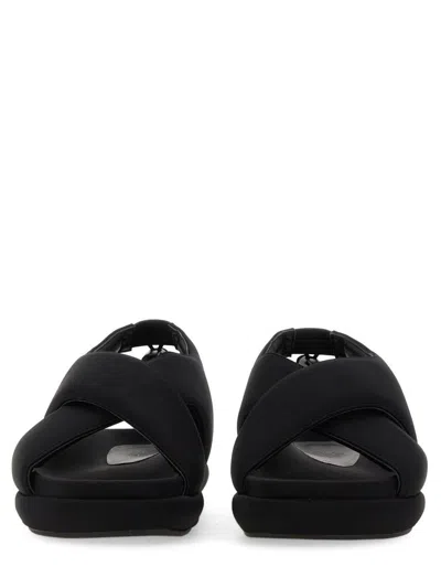 Gia Borghini Padded-design Chunky Sandals In Black