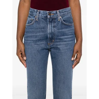 Agolde Harper Jeans Mid Rise Relaxed Straight Jeans Echo
