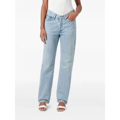 Agolde Denim Straight-leg Jeans In Blue