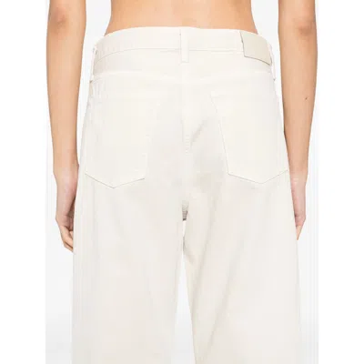 Citizens Of Humanity Denim Trousers With Belt Loops In Neutral