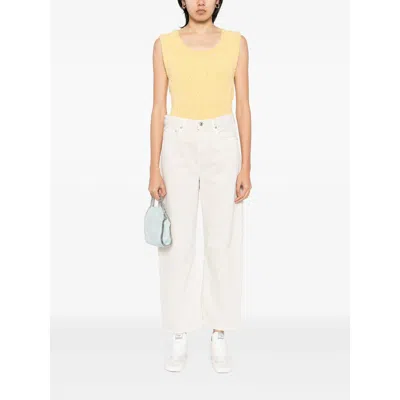 Citizens Of Humanity Denim Trousers With Belt Loops In Neutral