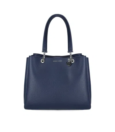 Emporio Armani Eagle Charm Palmellato Shopper Bag