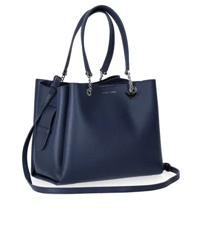 Emporio Armani Eagle Charm Palmellato Shopper Bag