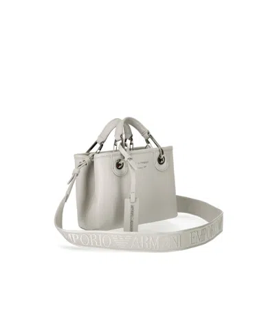 Emporio Armani Myea Small White Shopping Bag