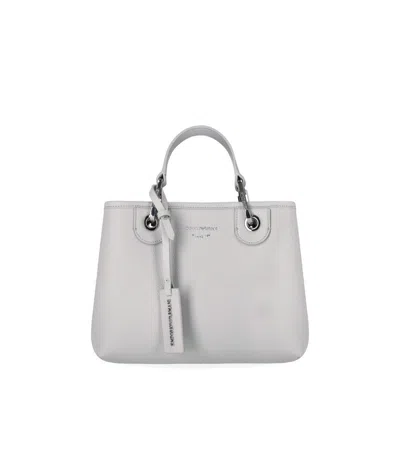 Emporio Armani Myea Small White Shopping Bag