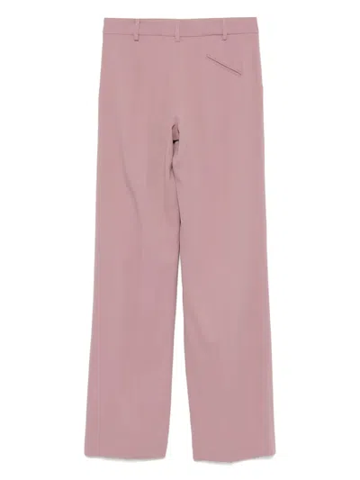 Federica Tosi Wide Leg Pleated Trousers With Belt Loops