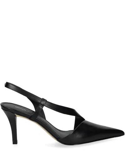 Michael Kors Black Slingback Shoes With Pointed Toe In Nero