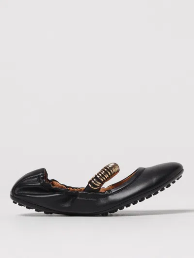 Tod's Leather Ballet Flats In Black