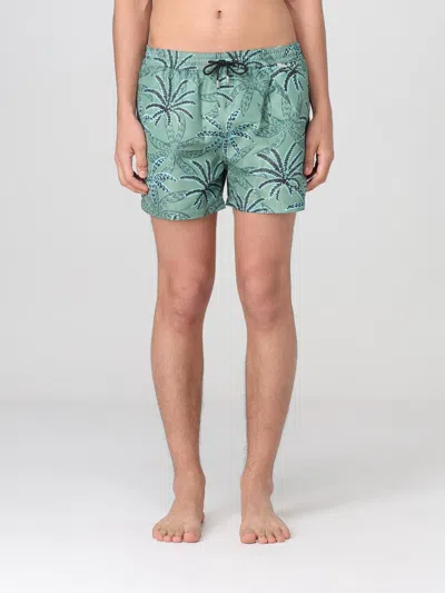 Paul Smith Mens Swim Short Palms In Green