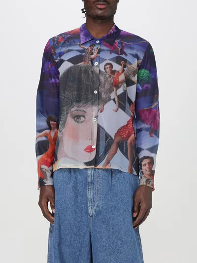 Sunnei Multicolor Sheer Organza Shirt In Multicolor