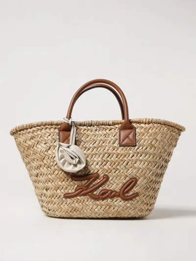 Karl Lagerfeld Tote Bag In Beige