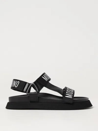 Moschino Ribbon Sandal In Black