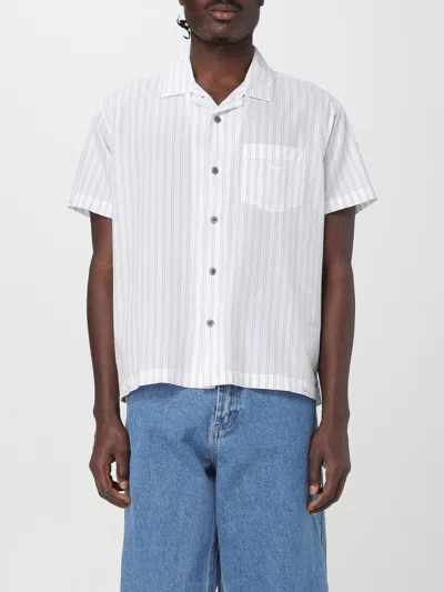 Obey Man Shirt Charcoal Size Xl Cotton In Multicolor