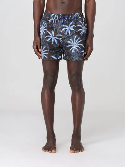 Paul Smith Mens Swim Short Palms In Multicolor