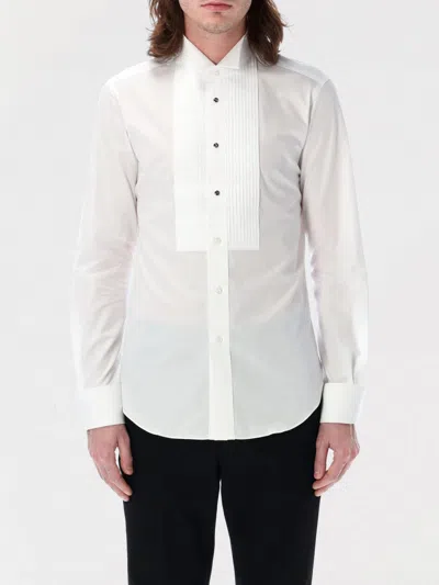 Junya Watanabe Button Pleated Shirt In White