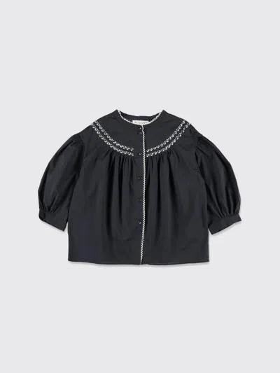 Bonpoint Kid - Elham Embroidered Blouse In Black