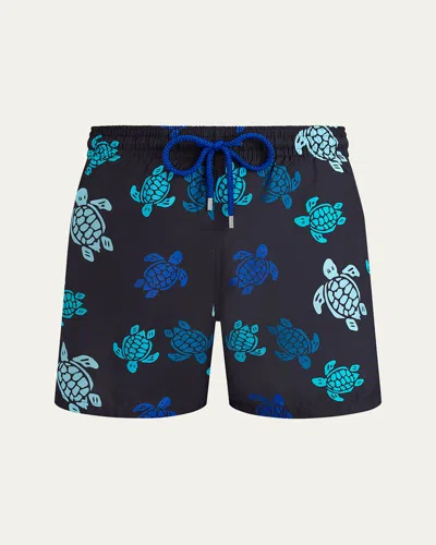 Vilebrequin Graphic-print Swim Shorts In Black