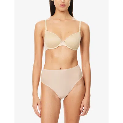 Chantelle Womens Nude Soft Stretch High-cut Stretch-woven Briefs In Nude