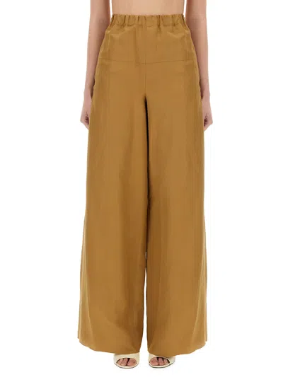 Max Mara Brown Onore Pants In Beige