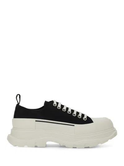 Alexander Mcqueen Alexander Mc Queen Black/white Tread Slick Shoes In White