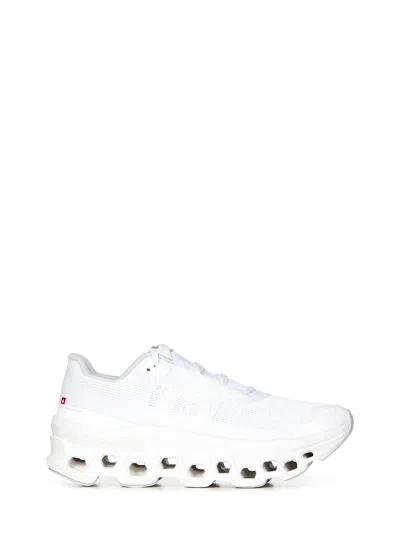 On Running Cloudmonster Void Sneakers In White
