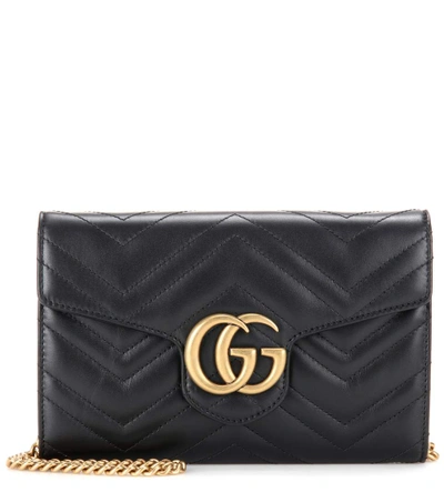 Shop Gucci Gg Marmont Matelassé Leather Shoulder Bag In Eero