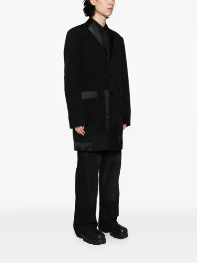 Junya Watanabe Patchwork-design Coat In Black