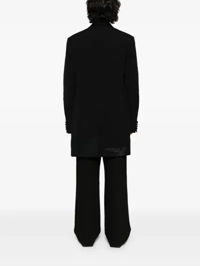 Junya Watanabe Patchwork-design Coat In Black