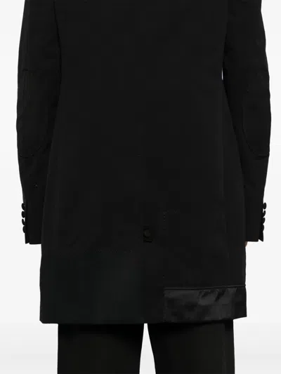 Junya Watanabe Patchwork-design Coat In Black