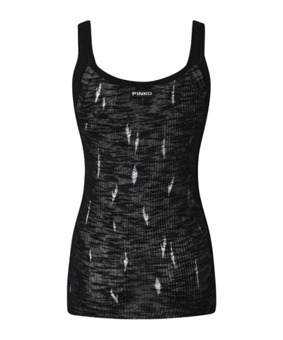 Pinko Sergio Tank Top In Black