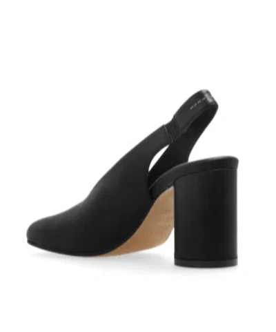 Mm6 Maison Margiela Mm6 By Maison Margiela Open-toe Slingback Sandals With Chunky Heel In Black