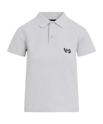 Balenciaga Logoed Polo Shirt In White