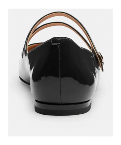 Coach New York Black Leather Winley Ballerinas