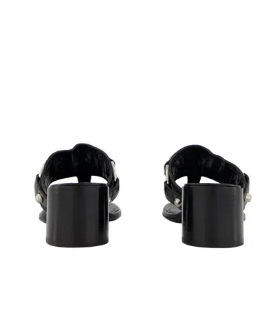Balenciaga Thong Sandals Block Heel In Black