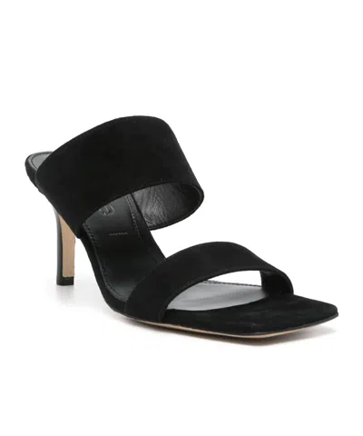 Aeyde Woman Sandals Black Size 7 Leather In Black