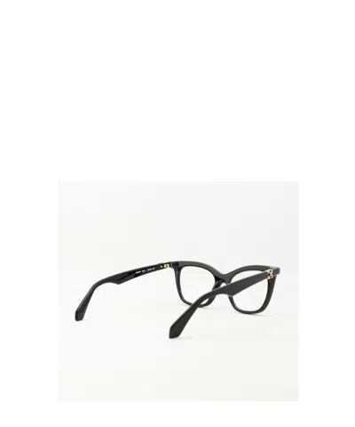 Off-white Full Frame Plain Mirror In Black