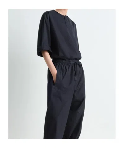 Lemaire Black Short Sleeve Henley