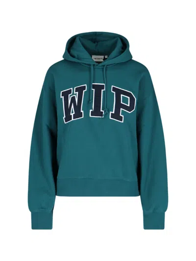 Carhartt Knitwear Hoodie Drawstring Hood In Green