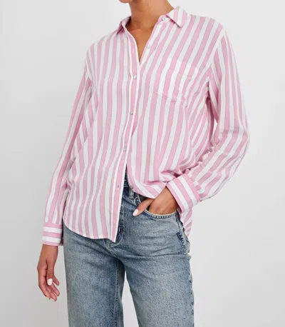 Rails Wren Striped Button Front Blouse In Multi