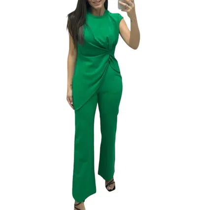 Gracia Esmeralda Pant Set In Green In Green