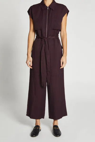 Saint Art Maxine Jumpsuit In Fig In Red
