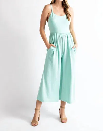Rae Mode Mint Butter Soft Tank Jumpsuit In Green