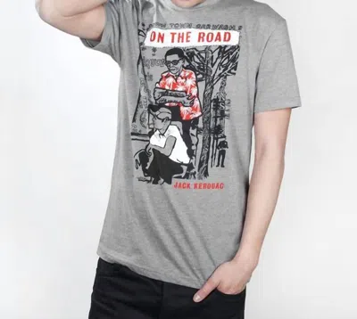 Out Of Print On The Road Tee In Grey In Grey