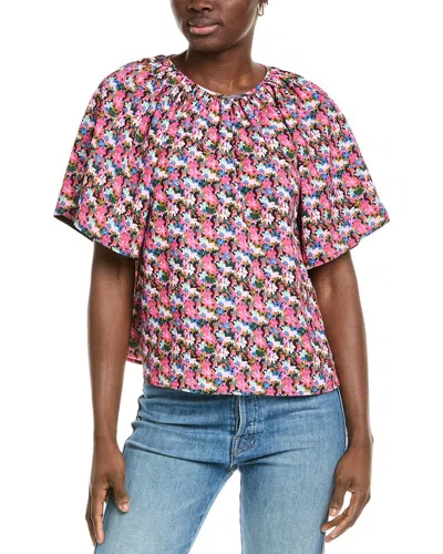Crosby By Mollie Burch Brynne Top In Art In Bloom In Pink