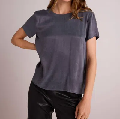 Bella Dahl Crew Neck Tee In Slate Stone In Multi
