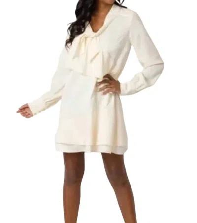 Sail To Sable Bow Front Dress In Ivory In Multi