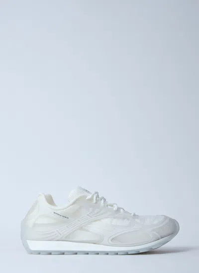 Bottega Veneta Men White Transparent Rubber Orbit Sneakers In Multi