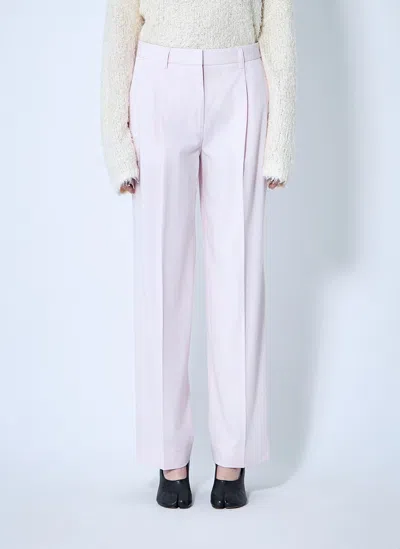 Totême Toteme Women Cotton Tailored Pants In White